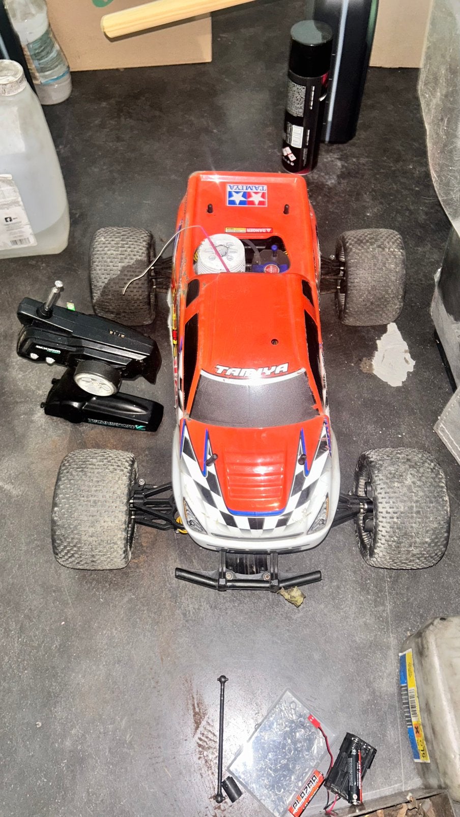 Tamiya tnx 5,2cc, Hobby en Vrije tijd, Modelbouw | Radiografisch | Auto's, Zo goed als nieuw, Auto offroad, Nitro, Overige schalen