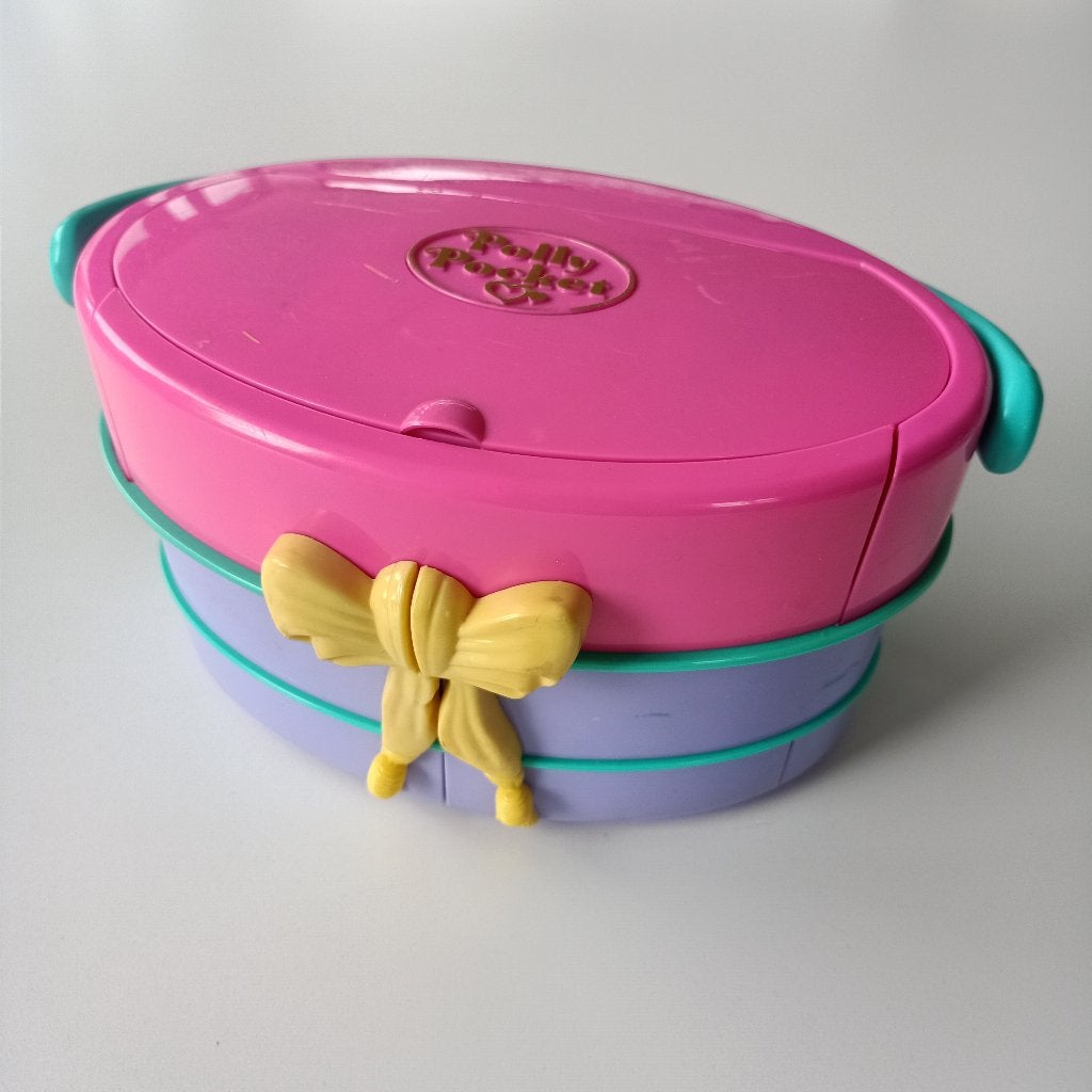 Polly Pocket vintage Light up fashion show hatbox Bluebird, Ophalen of Verzenden, Gebruikt