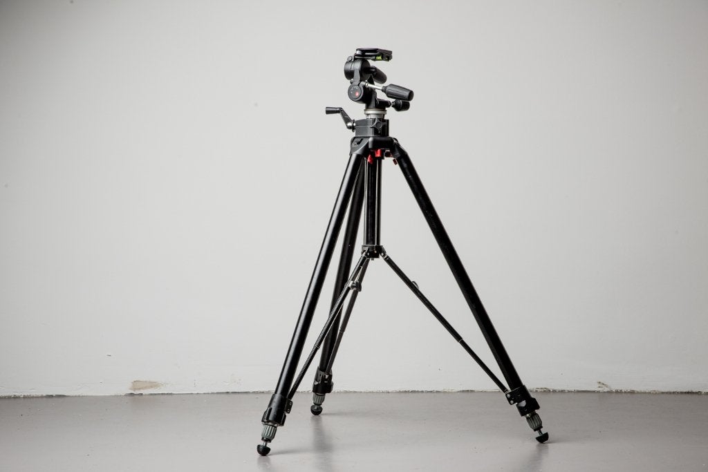 NIEUW Manfrotto 058B Triaut Statief + nieuw balhoofd 808RC4, Audio, Tv en Foto, Fotografie | Statieven en Balhoofden, Met balhoofd