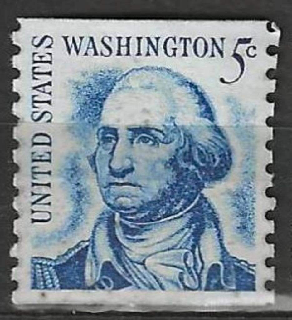 États-Unis 1965/1966 - Yvert 796a - George Washington (ST), Envoi, Affranchi