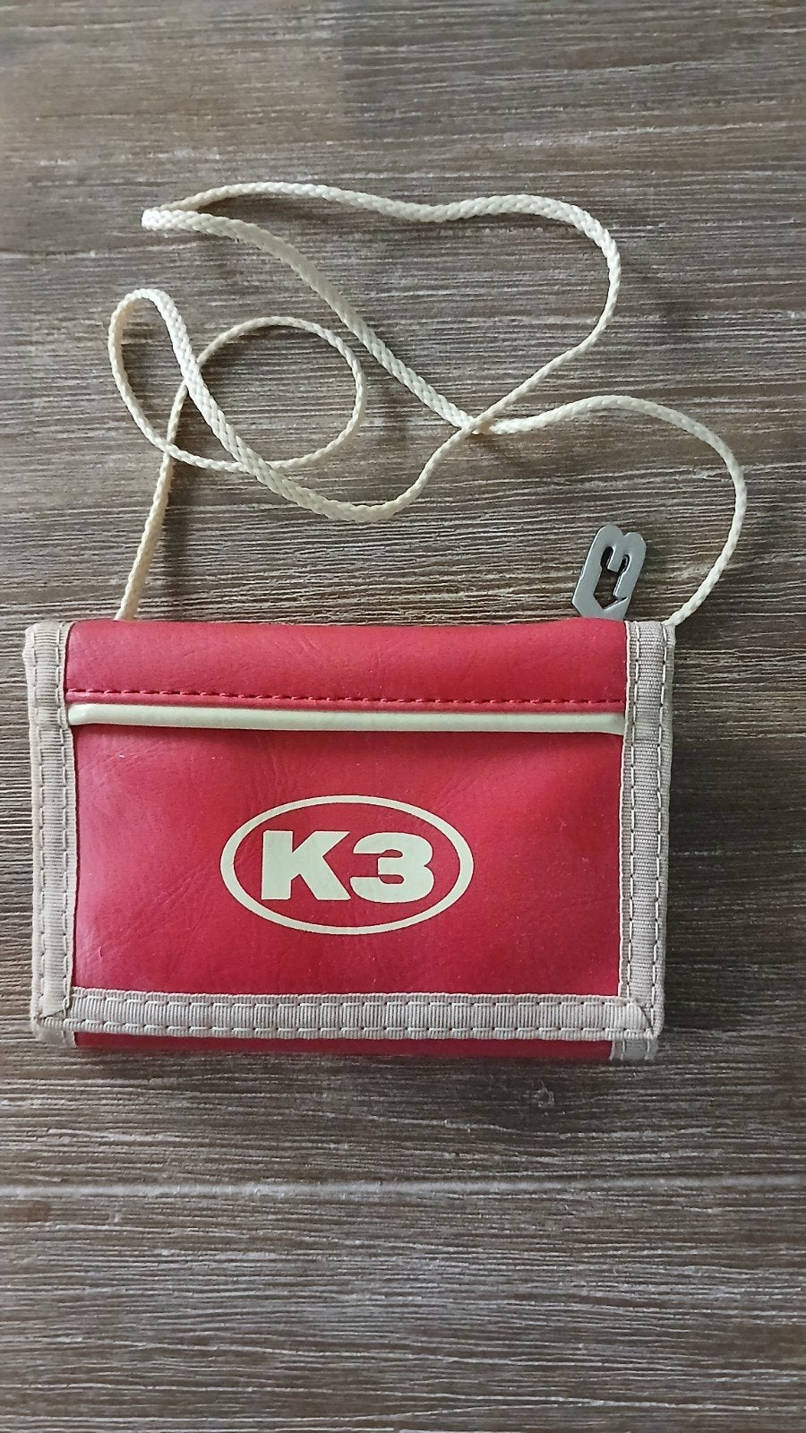 Vintage K3 nektasje / portemonnee (Originals-tijdperk), Ophalen of Verzenden, Gebruikt, Rood, Overige merken