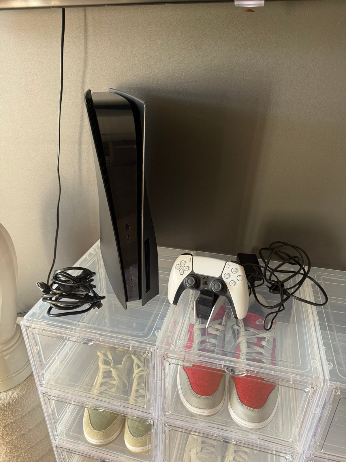 PlayStation 5 Full Black avec lecteur de disque accessoires, Consoles de jeu & Jeux vidéo, Enlèvement, Comme neuf