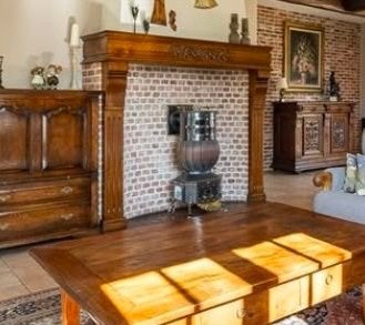 Retro houtkachel, Maison & Meubles, Poêles, Enlèvement, Utilisé, Bois, Autoportant