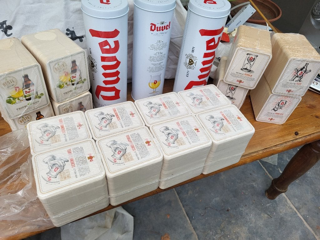 Duvel kokers en onderzetters, Verzamelen, Ophalen, Zo goed als nieuw, Overige typen, Duvel
