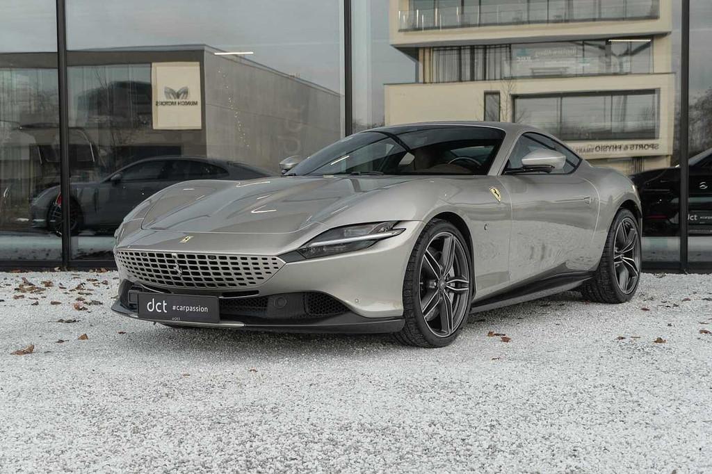Ferrari Roma 3.9 V8 Grigio INGRID Full Carbon Passenger Disp, Automaat, 4 zetels, Lichtsensor, 456 kW