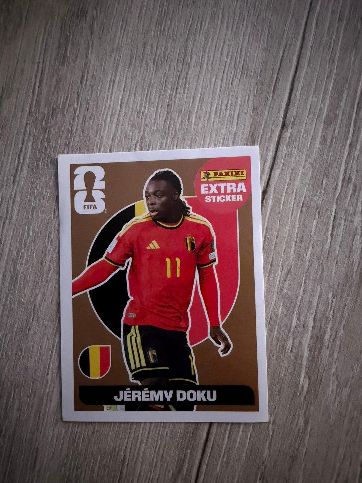 Bronzen Doku Panini extra sticker WK 2026, Ophalen of Verzenden, Nieuw, Sticker