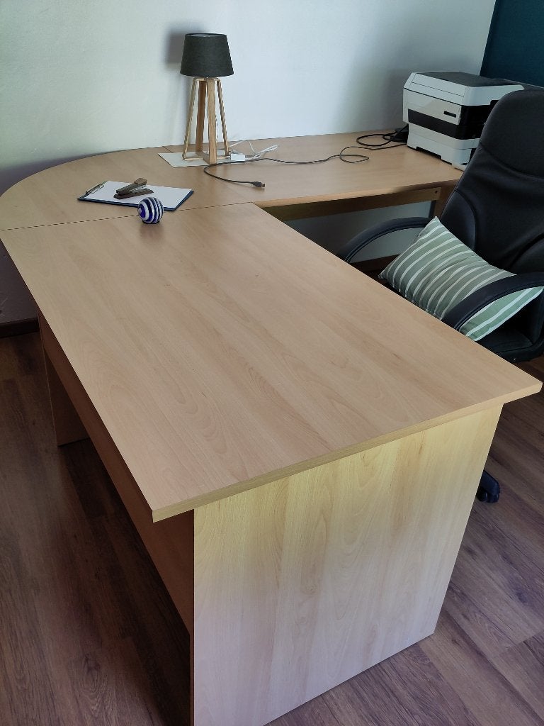 Meubels te koop --> Kantoor, Huis en Inrichting, Bureaus, Ophalen, Demontabel, Hout, Hoekbureau