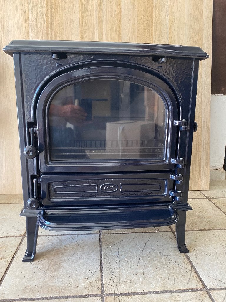 Poêle à bois émaillé foncé Saey 94, Enlèvement, Comme neuf