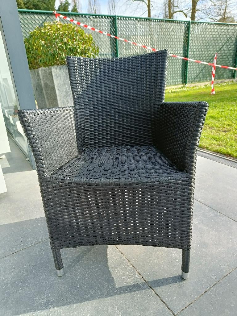 tuinstoel, Tuin en Terras, Tuinstoelen, Ophalen, Zo goed als nieuw, Rotan, Stapelbaar