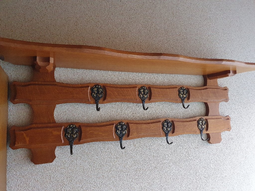 KAPSTOK EIK, Huis en Inrichting, Woonaccessoires | Kapstokken, Ophalen, Zo goed als nieuw, Hout, Wandkapstok