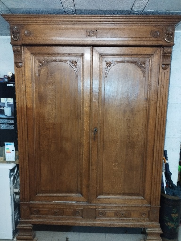 Garde Robe, Maison & Meubles, Enlèvement, Utilisé, Chêne, Avec tiroir(s)