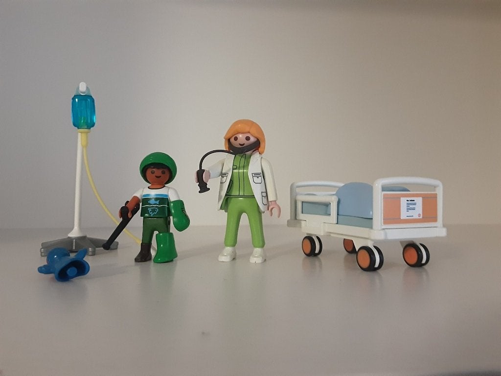 Chambre d'hôpital Playmobil, Enfants & Bébés, Jouets | Playmobil, Enlèvement ou Envoi, Comme neuf, Kit complet, Figurines