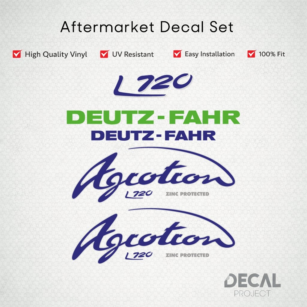 Autocollants de rechange Deutz Agrotron L720, Envoi