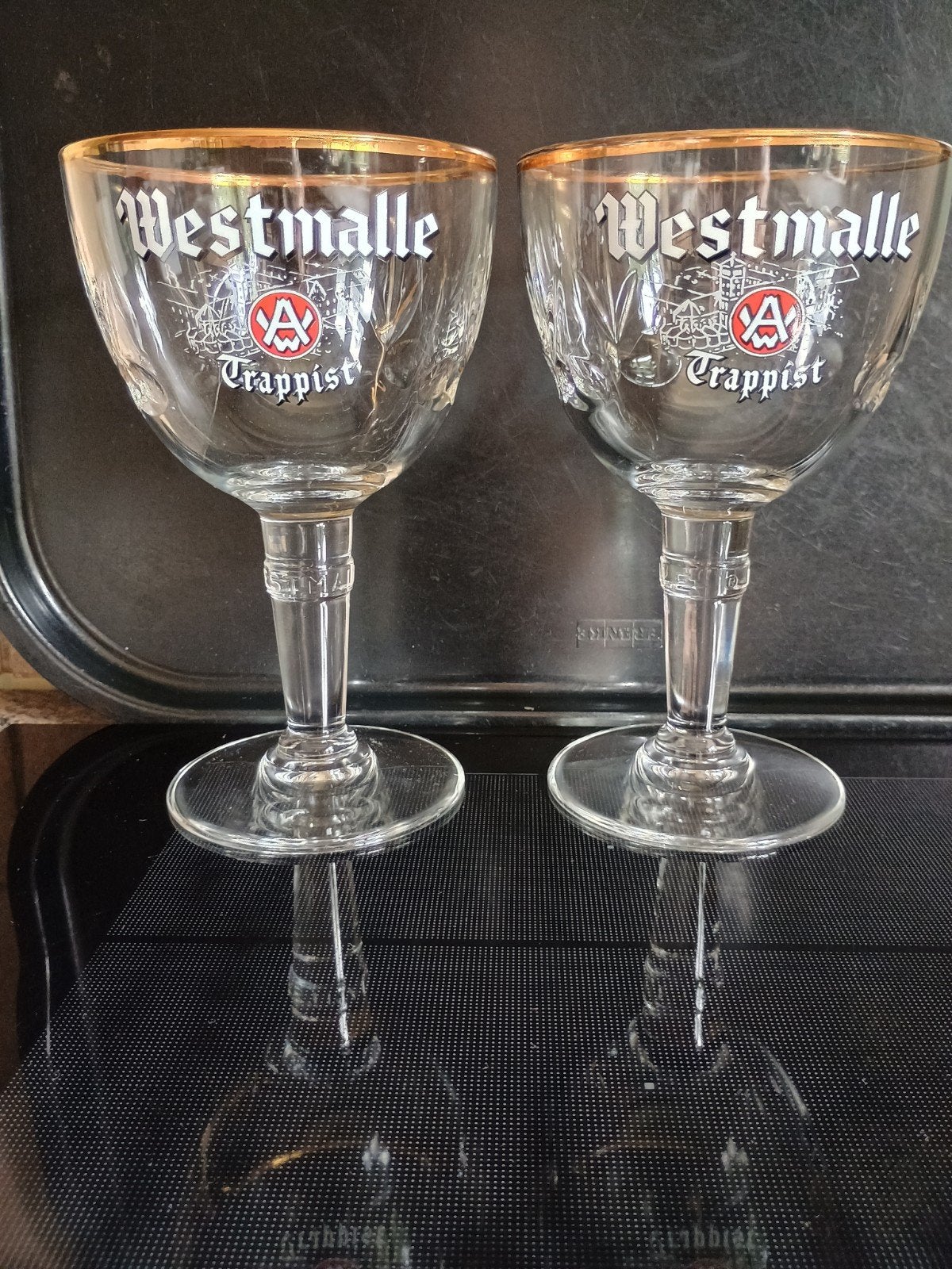 Westmalle glazen, brouwerijprint, Verzamelen, Ophalen of Verzenden