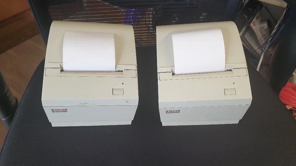 jw1394: ticket printer Wincor Nixdorf model TH210, Enlèvement ou Envoi, Nixdorf, Imprimante, Utilisé