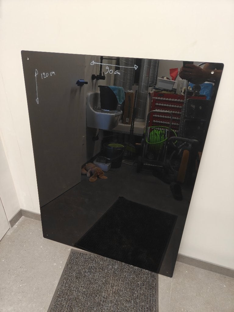 Glassboard zwart 90cm x 120 cm, Huis en Inrichting, Woonaccessoires | Memoborden, Ophalen, Zo goed als nieuw, Overige typen