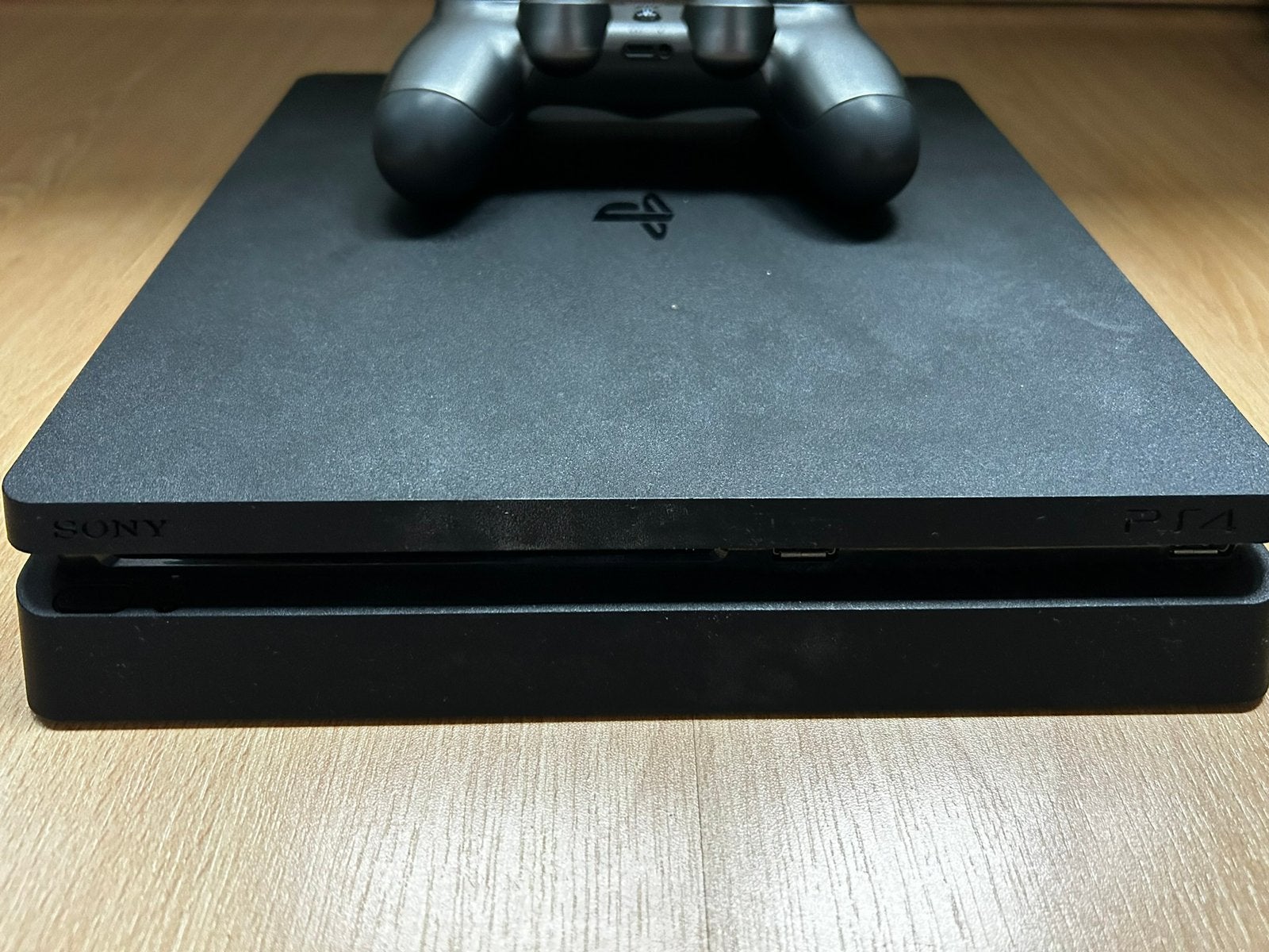 PS4 Slim 500GB + 1 controller + kabels, 500 GB, Ophalen of Verzenden, Zo goed als nieuw, Met 1 controller