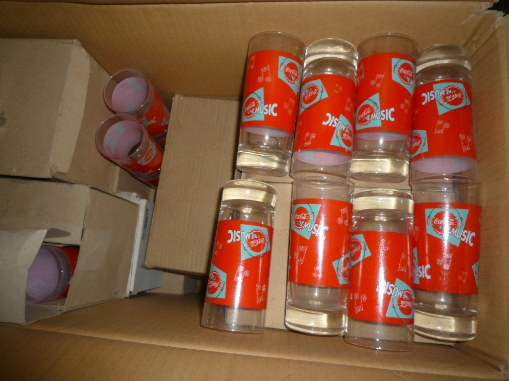 Coca cola glazen - +/- 500 stuks, Ophalen, Nieuw, Frisdrankglas