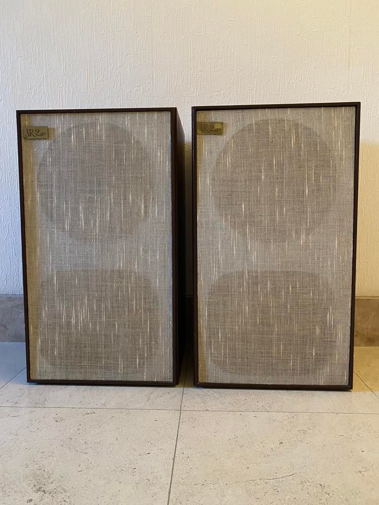 Vintage acoustic Research AR-2ax speakers, Audio, Tv en Foto, Luidsprekerboxen, Zo goed als nieuw, 60 tot 120 watt, Overige merken