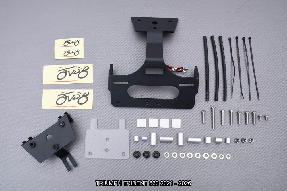 Korte Kentekenplaathouder TRIUMPH TRIDENT 660 2021 - 2026, Motoren, Accessoires | Overige, Nieuw, Ophalen of Verzenden