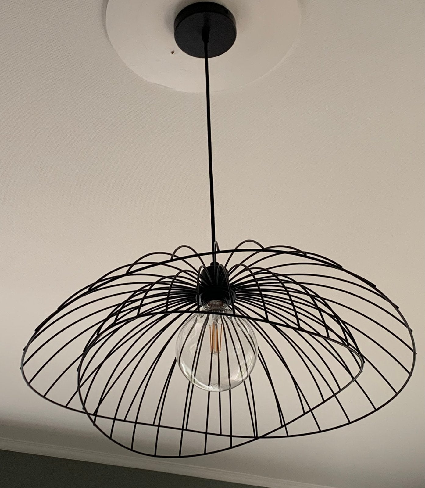 2 hanglampen vr 60€!!nog in garantie! Perfecte staat!, Ophalen, Zo goed als nieuw, Metaal, 75 cm of meer
