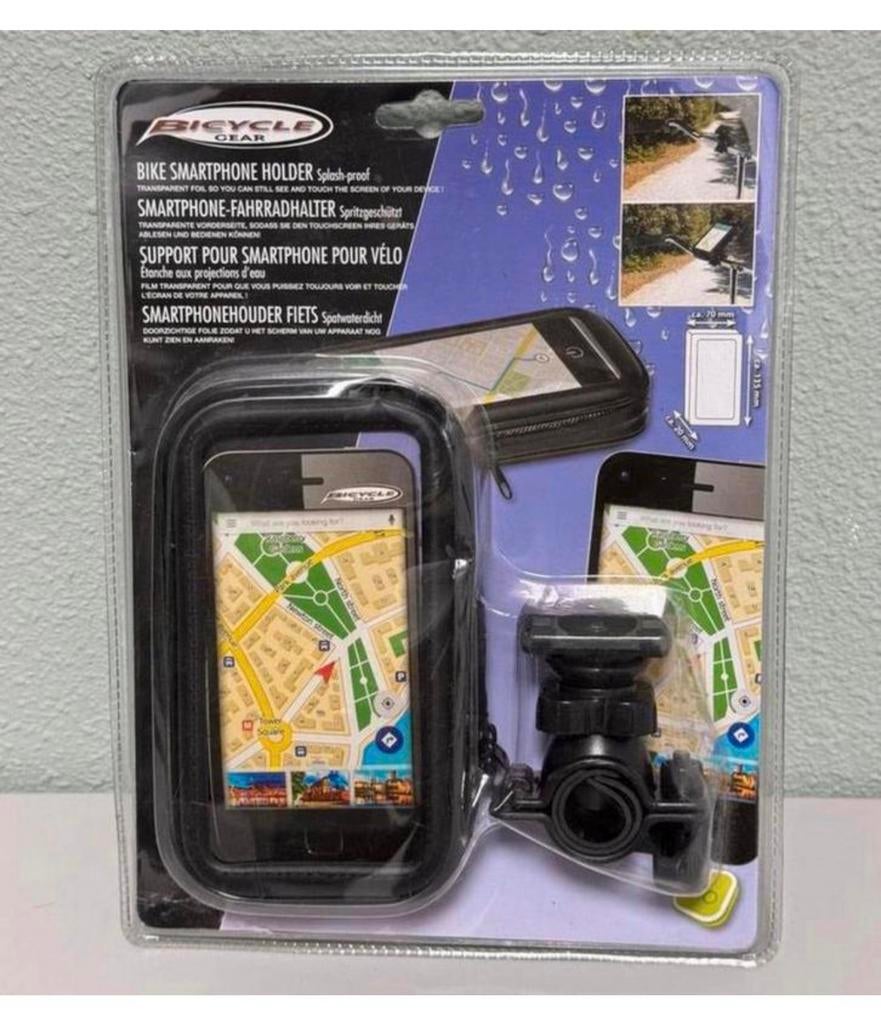 Fiets telefoonhouder smartphone houder stevig waterdicht GPS, Ophalen of Verzenden, Waterdicht, Nieuw