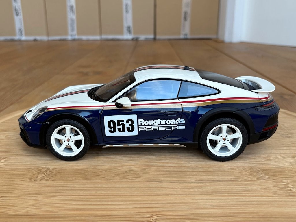 Porsche 911 992 Dakar Roughroads 1:18 Norev nieuwstaat ovp, Enlèvement ou Envoi, Neuf, Voiture, Norev