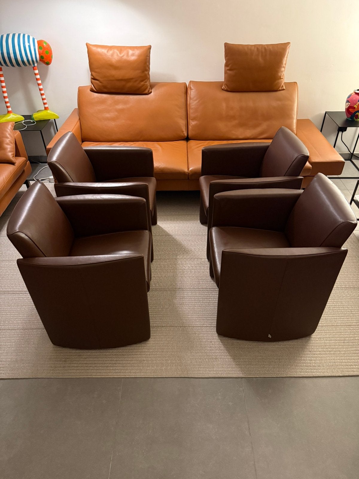 4x Jori Eternity zetels / stoelen, Ophalen of Verzenden, Zo goed als nieuw, Leer, Leolux knoll durlet italia vitra plantagie arco rolf benz sede