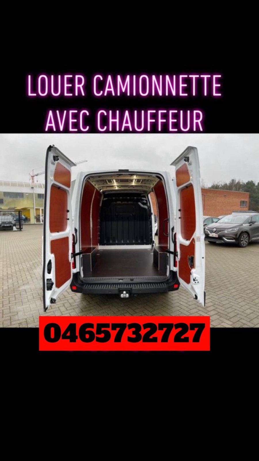 LOUER CAMIONETE AV CHAUFEUR0465732720, Autos, Particulier, Achat