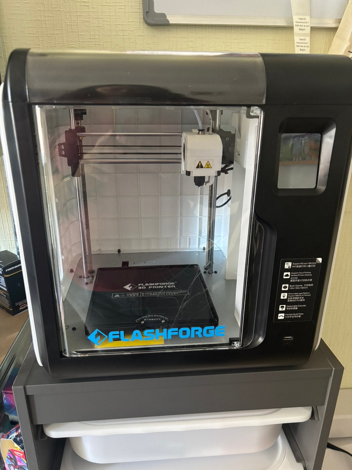 FlashForge Adventurer 3, Wi-Fi intégré, Enlèvement, Utilisé, Filament