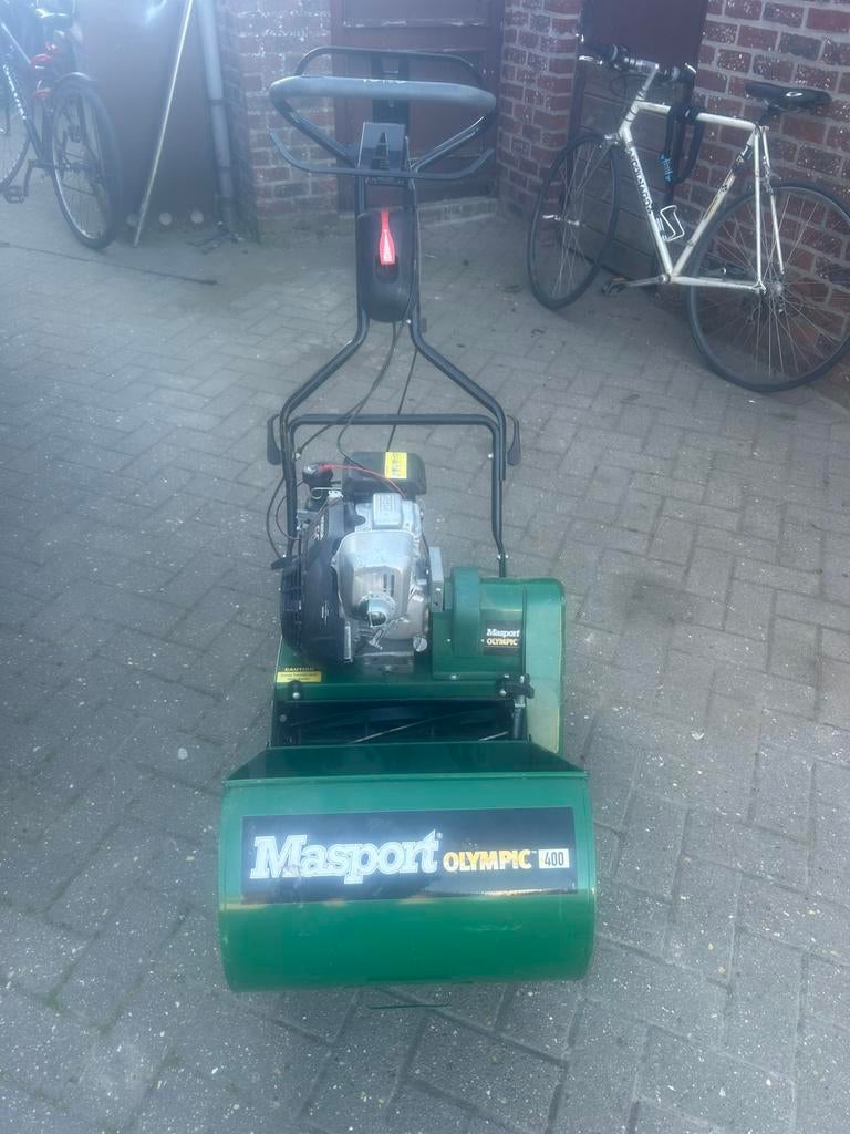 Cilindermaaier masport olympic 400 honda motor, Ophalen, Gebruikt, Opvangbak, Benzine-grasmaaier