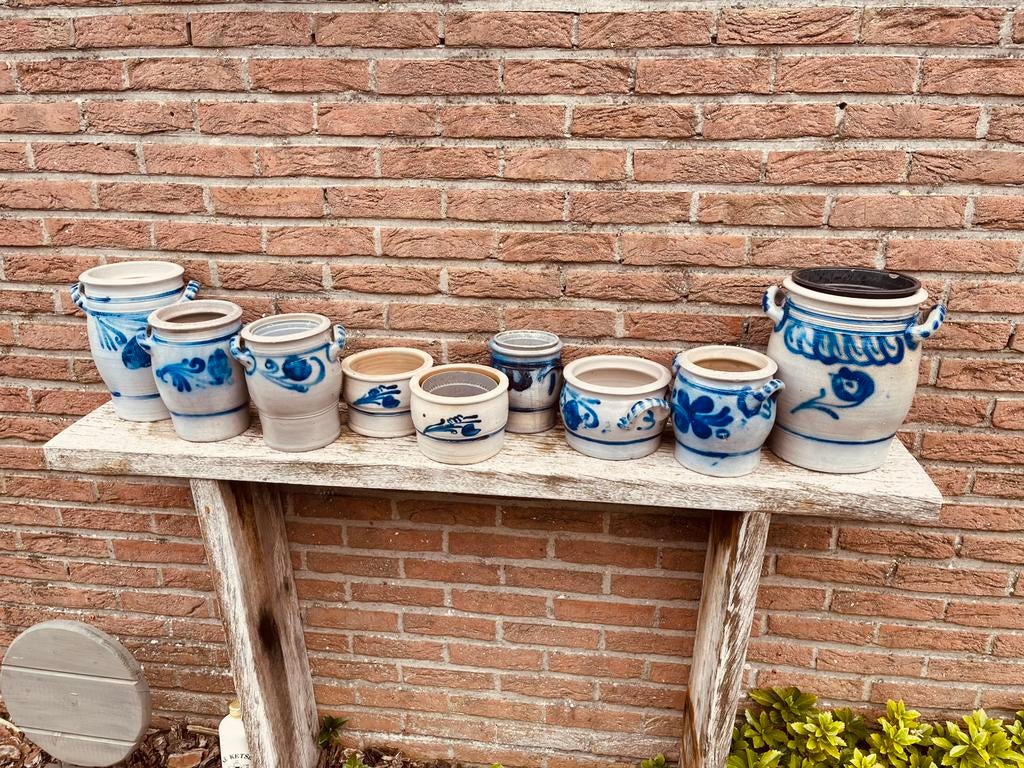 Keulse potten in verschillende maten 10stuks, Enlèvement, Comme neuf