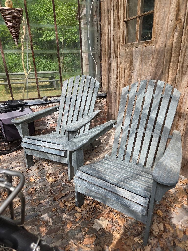 2 relaxstoelen voor tuin, Tuin en Terras, Ophalen, Zo goed als nieuw, Inklapbaar