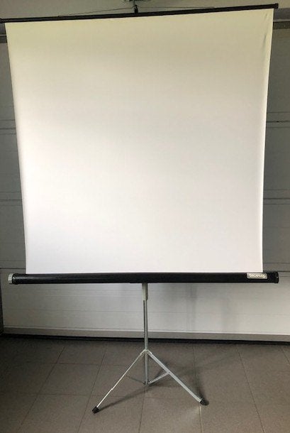projectiescherm, Ophalen, Zo goed als nieuw