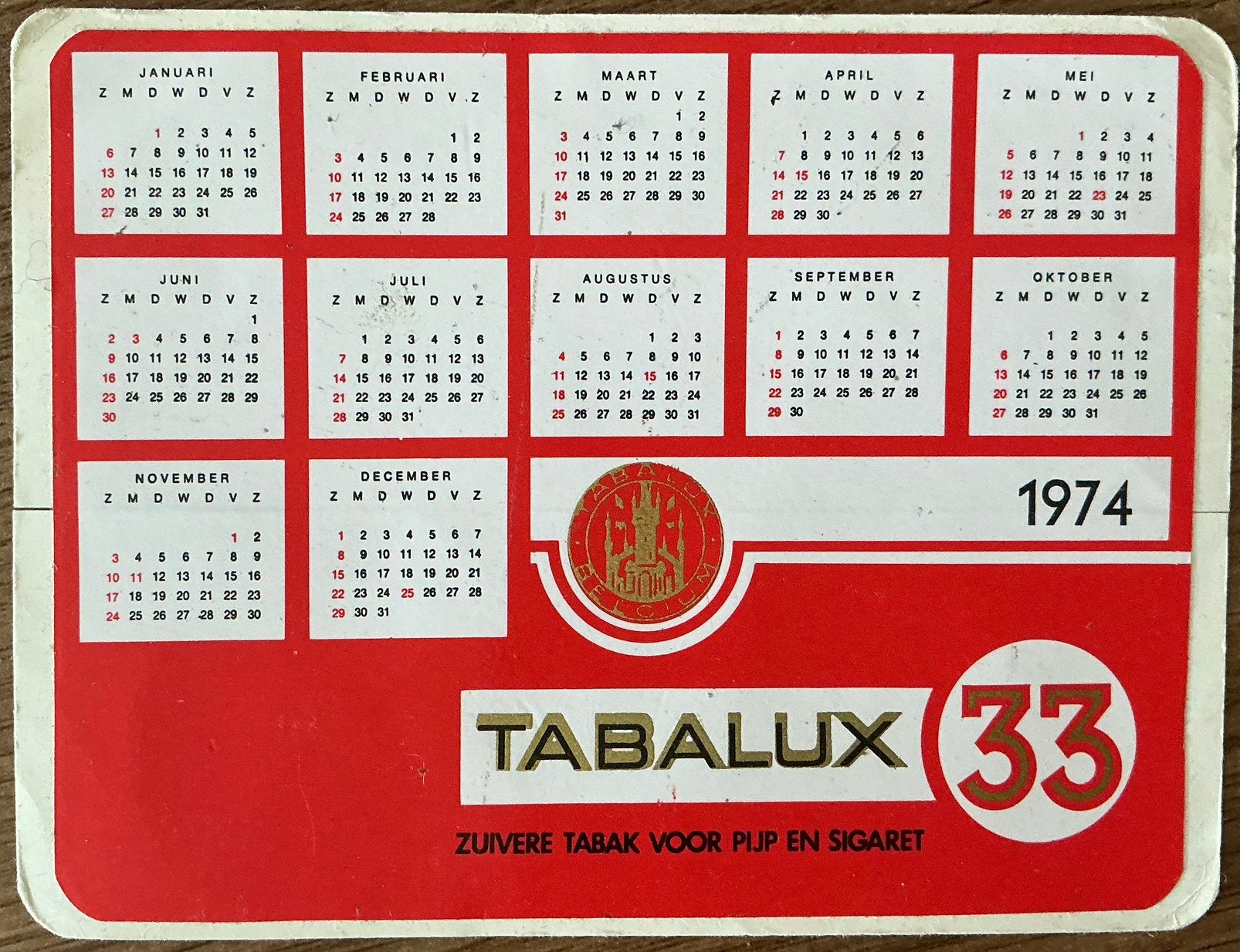 TABALUX 33/1974/sticker, Verzamelen, Ophalen of Verzenden, Zo goed als nieuw, Merk