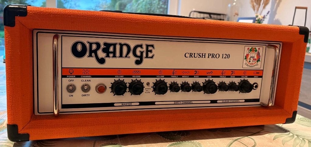 Tête d'ampli guitare Orange Crush Pro 120, Musique & Instruments, Enlèvement, Comme neuf, Guitare, 100 watts ou plus