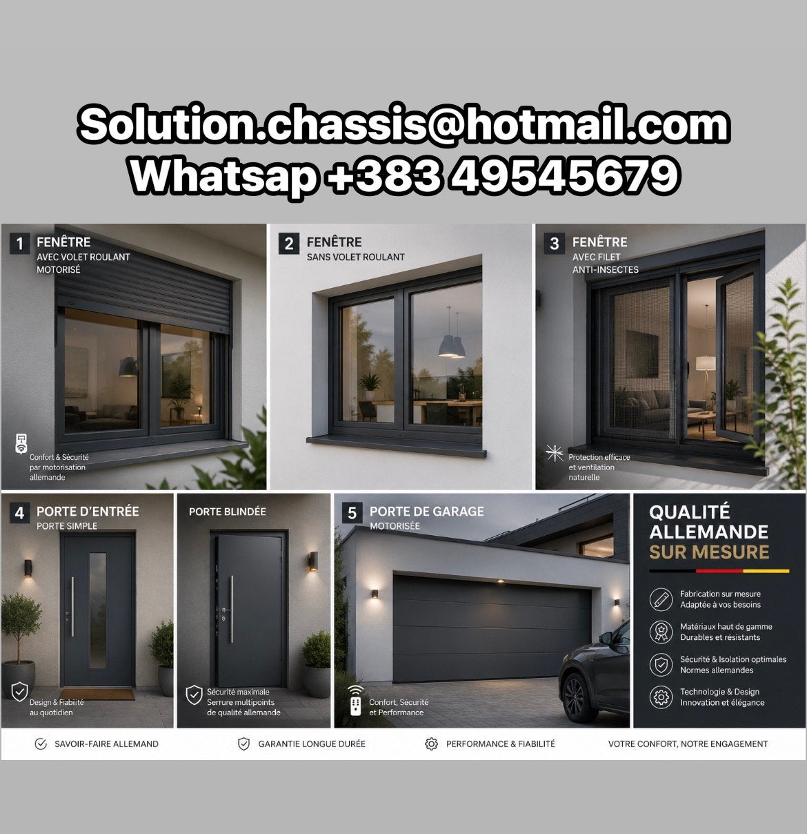 Châssis et Portes, Bricolage & Construction, Enlèvement, Comme neuf, Aluminium