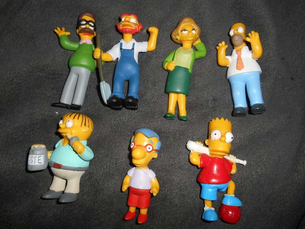Lot de 7 figurines SIMPSON, Enlèvement ou Envoi