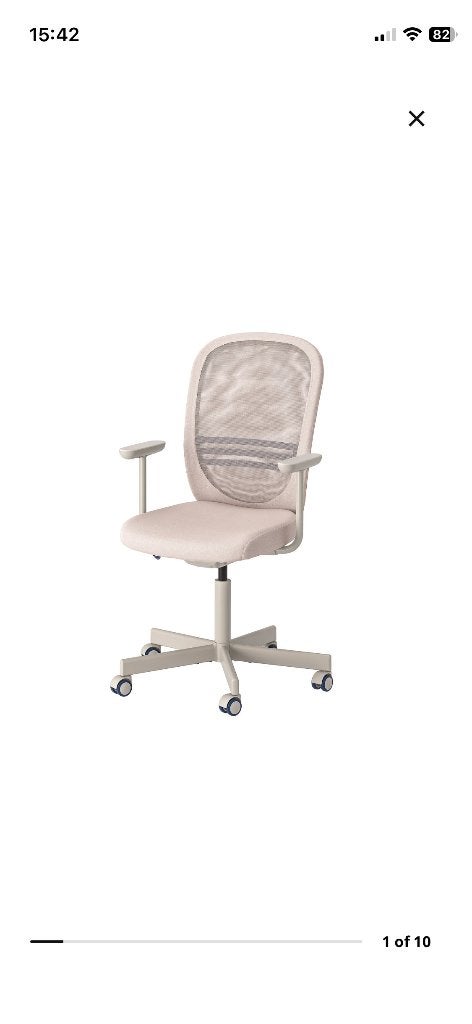 Ikea FLINTAN bureaustoelen, Ophalen, Zo goed als nieuw, Roze, Bureaustoel