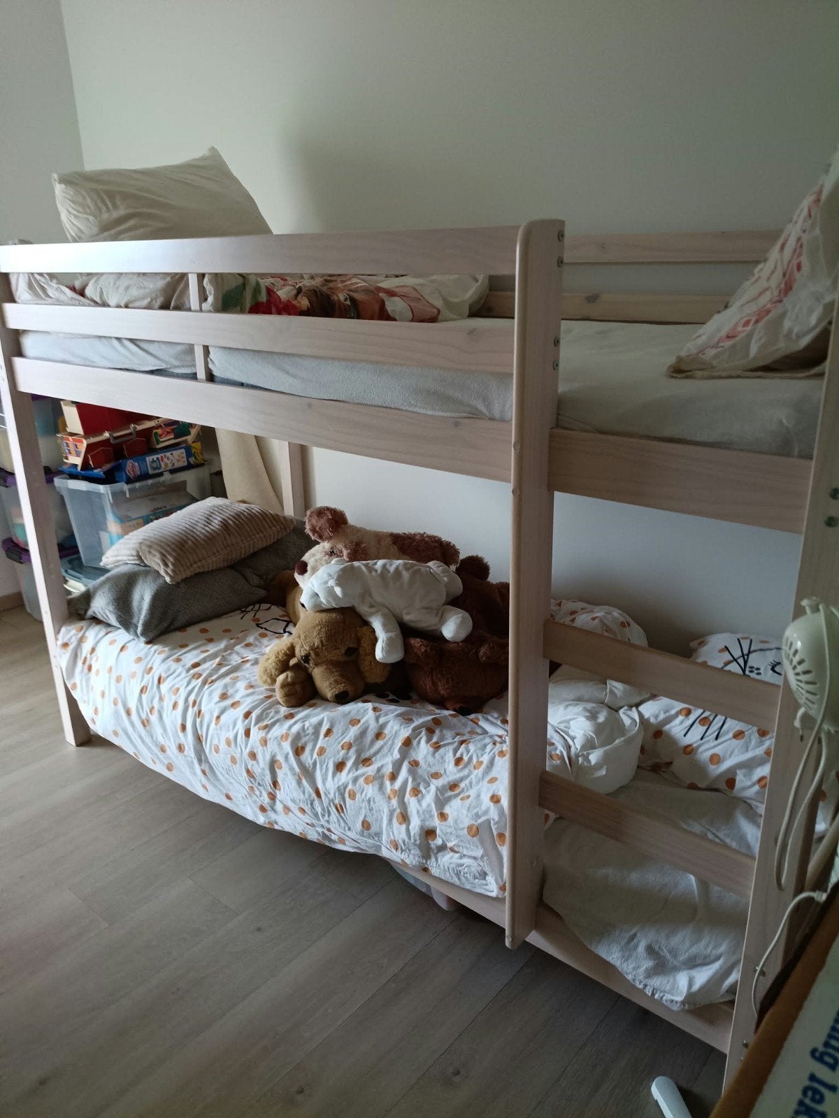 stapelbed + matrassen nieuwstaat, Enlèvement, Comme neuf, Lits superposés