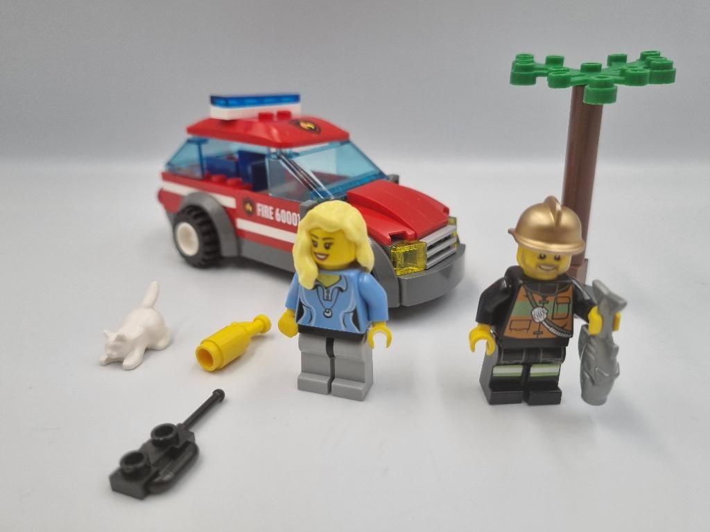 Lego City 60001 fire chief car, Kinderen en Baby's, Speelgoed | Duplo en Lego, Ophalen, Zo goed als nieuw, Complete set, Lego
