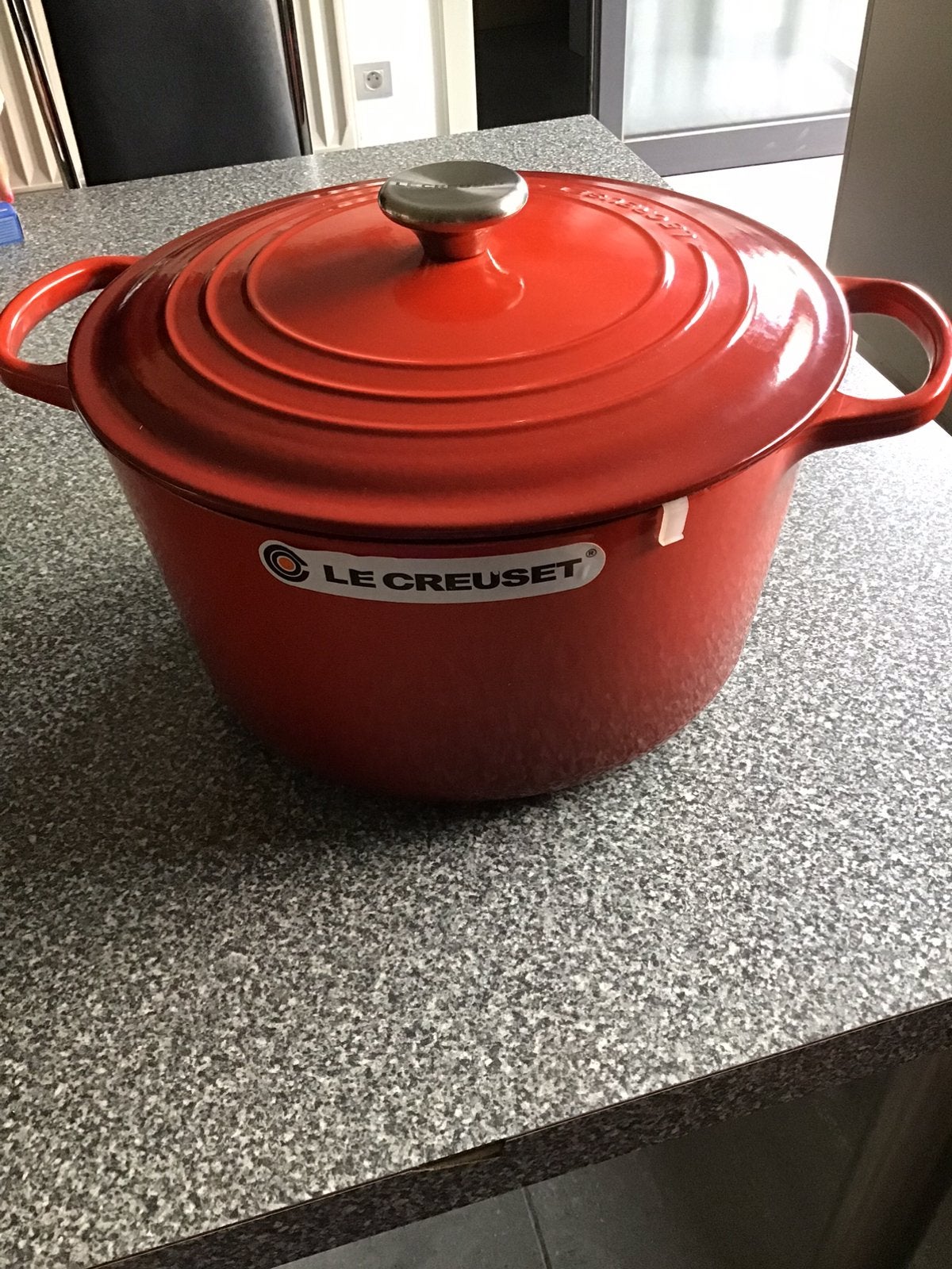 Le creuset stoofpan 28cm, Huis en Inrichting, Ophalen, Zo goed als nieuw, Le Creuset