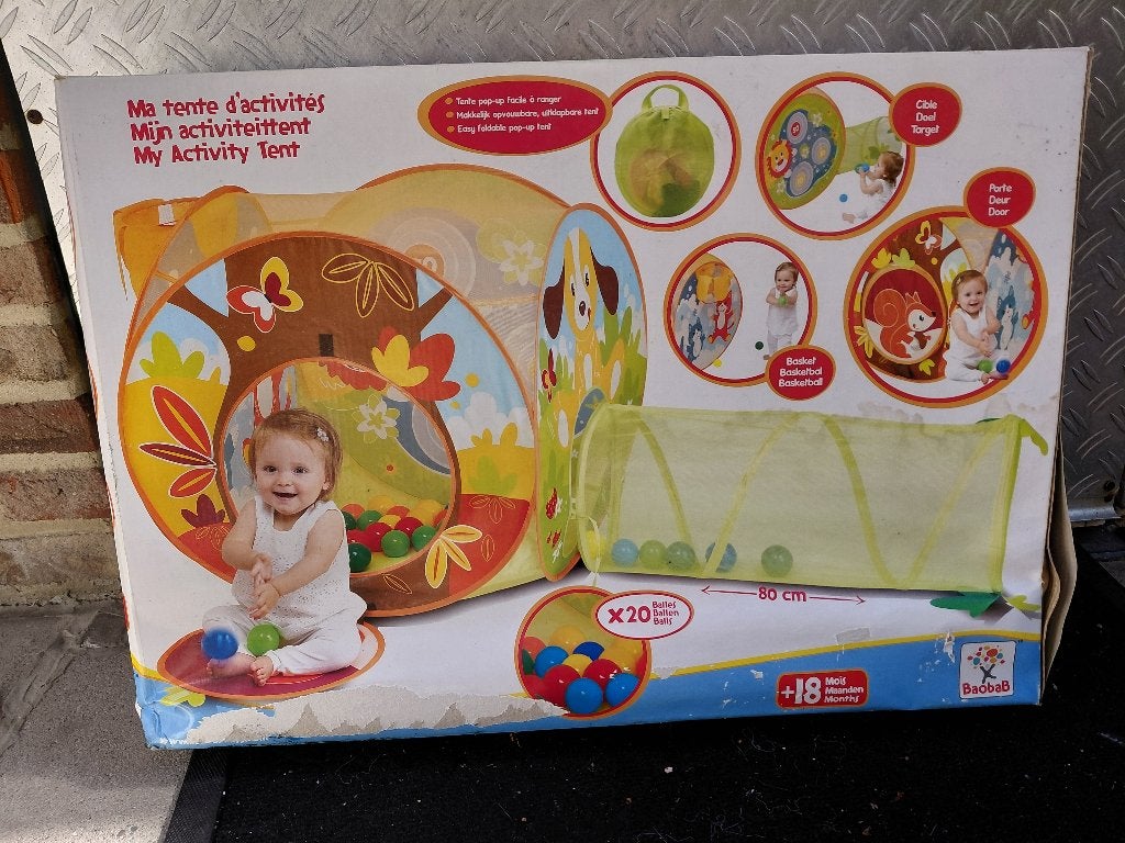 ballentent met plastiek ballen, Kinderen en Baby's, Ophalen, Zo goed als nieuw