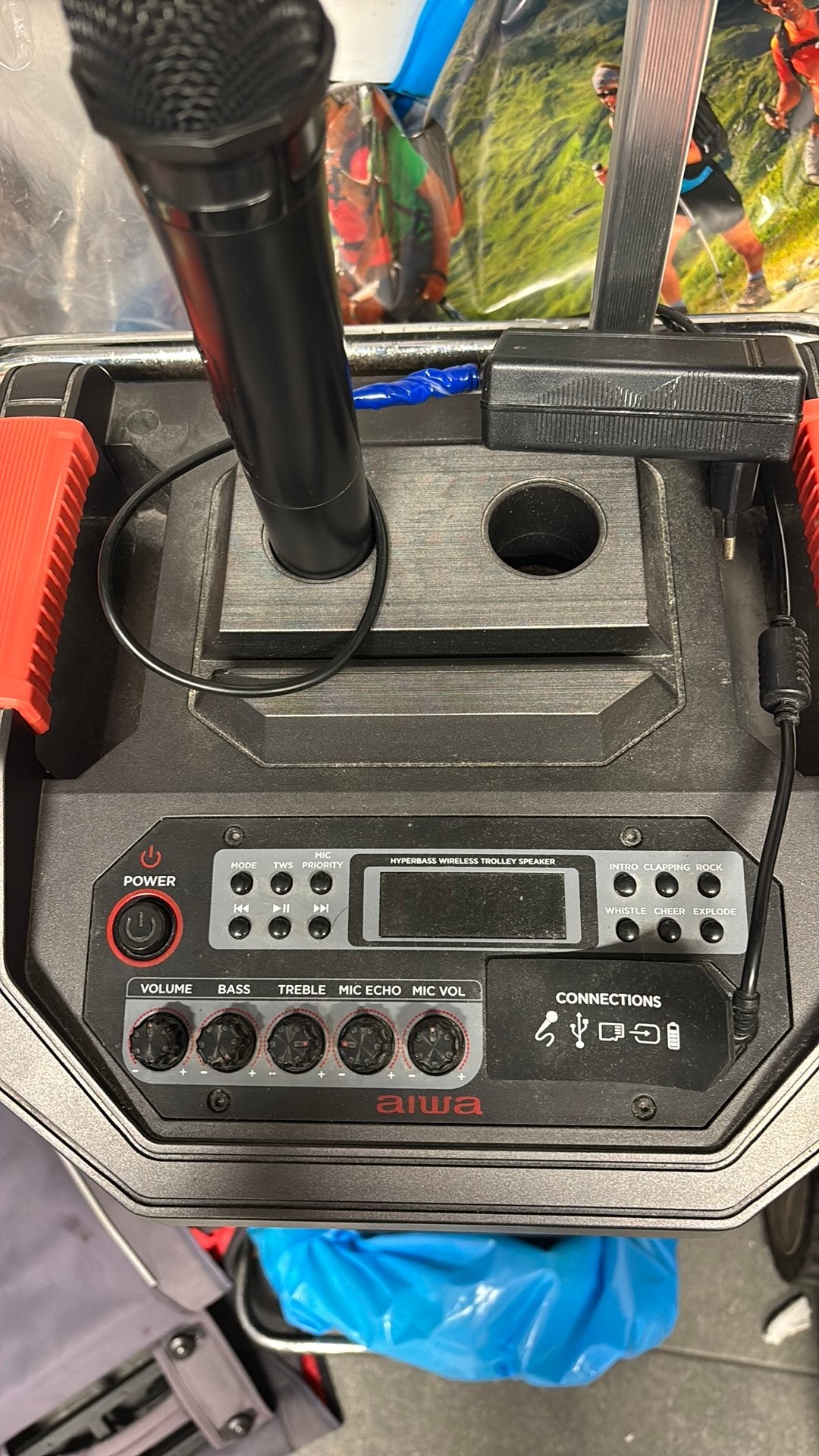 Aiwa hyperbass bluetooth luidspreker, Audio, Tv en Foto, Luidsprekerboxen, Bluetooth, Ophalen, Gebruikt, Party speaker