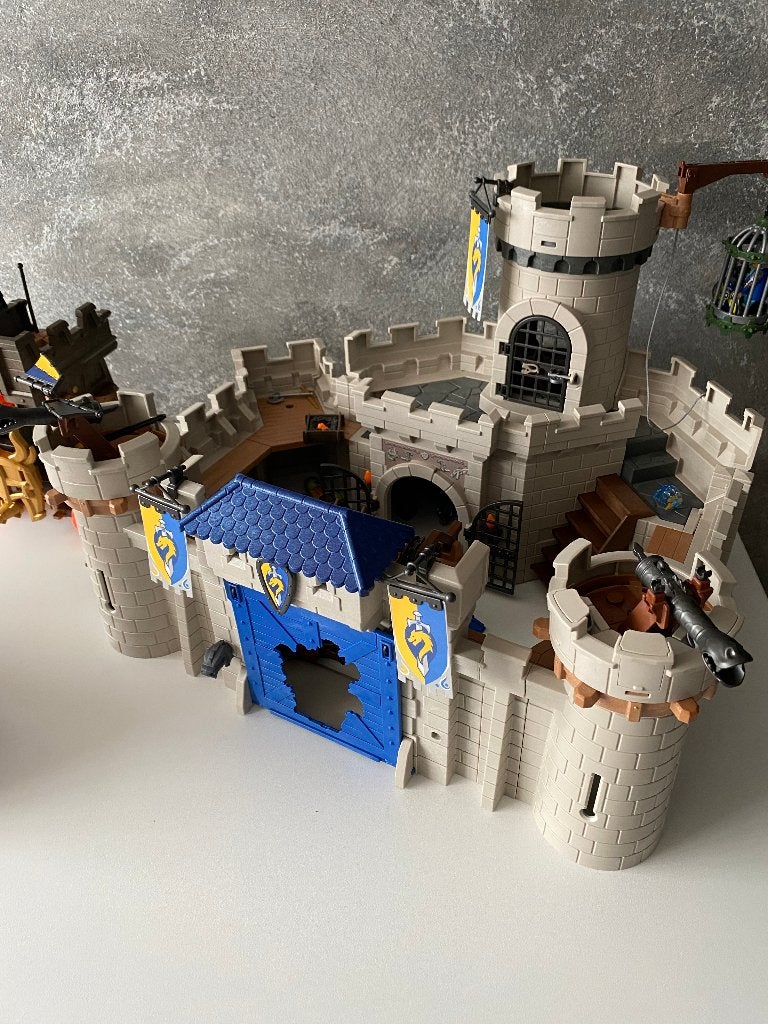 playmobil (kasteel & politiekantoor + vele extra's), Enlèvement, Comme neuf, Ensemble complet