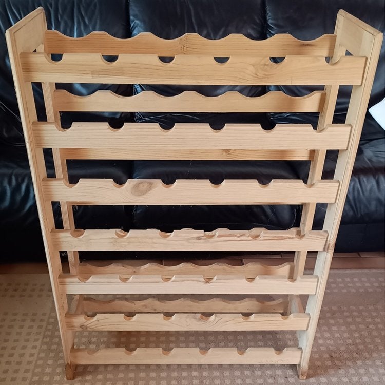 Houten wijnrek, Ophalen, Zo goed als nieuw, Hout, 25 flessen of meer
