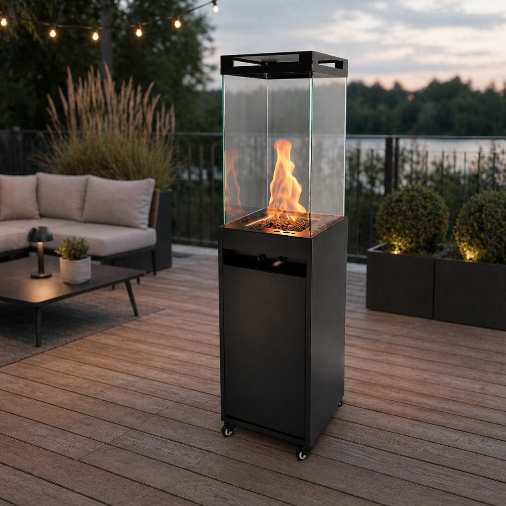 planika lighthouse, Tuin en Terras, Terrasverwarmers, Zo goed als nieuw, Gas, Vloer, Draaibaar, Waterbestendig, Ophalen