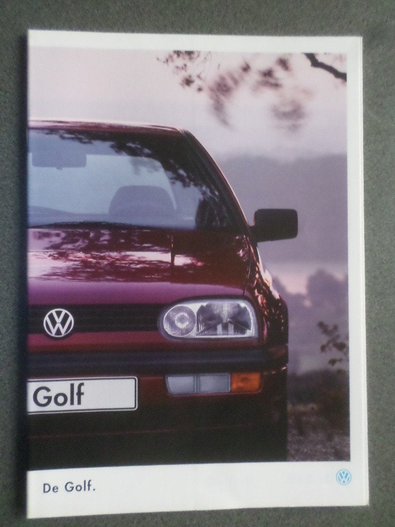 Brochure de la Volkswagen VW Golf III CL GL GLD, Enlèvement ou Envoi, Volkswagen
