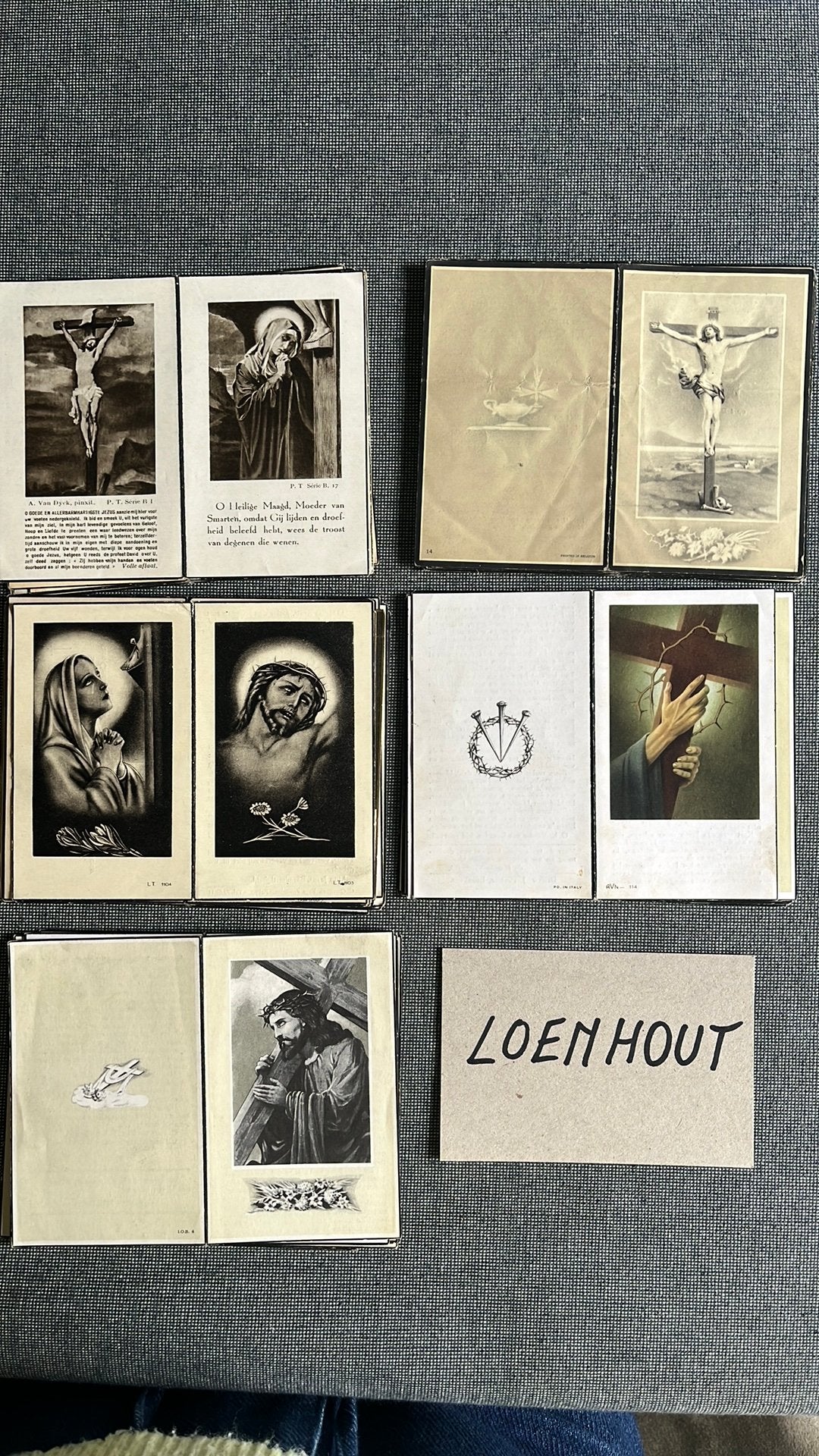 Loenhout: 50 Bidprentjes (zie lijstje), Ophalen of Verzenden