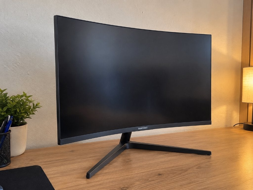 Samsung 27 inch Curved Monitor – Zo goed als nieuw, Ophalen, Zo goed als nieuw